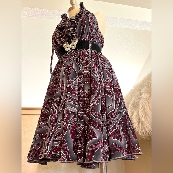 EUC M Purple Blue Dress - Picture 4 of 11